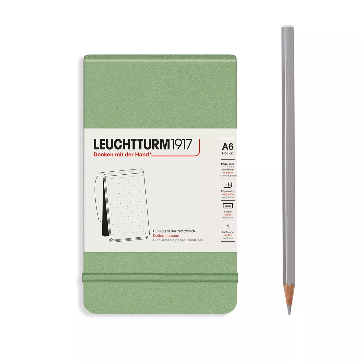 Leuchtturm1917 - Bloc Reporter A6 Puntos Tapa Dura Sage En Oferta Leuchtturm1917 - Bloc Reporter A6 Puntos Tapa Dura Sage Barato