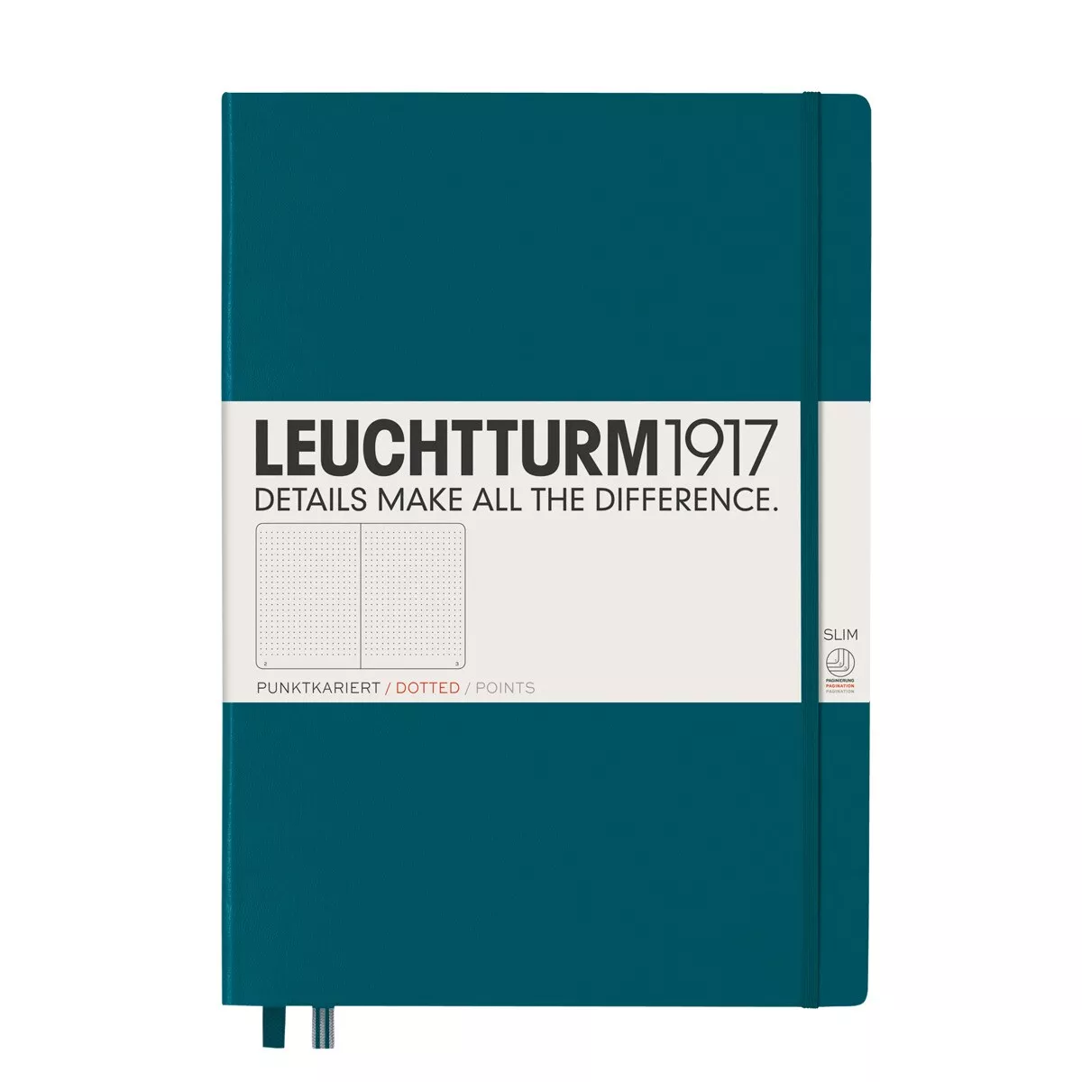 LEUCHTTURM1917 - Cuaderno De Notas A4 Slim Tapa Dura Puntos Verde Pacífico barato