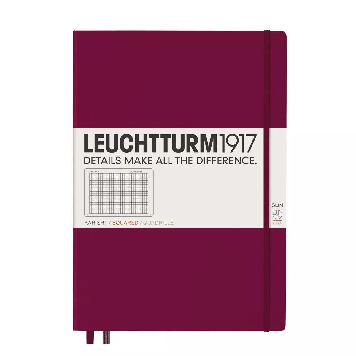 Leuchtturm1917 - Cuaderno De Notas A4 Tapa Dura Cuadrícula 5X5 Mm R Rojo Burdeos En Oferta Leuchtturm1917 - Cuaderno De Notas A4 Tapa Dura Cuadrícula 5X5 Mm R Rojo Burdeos Barato