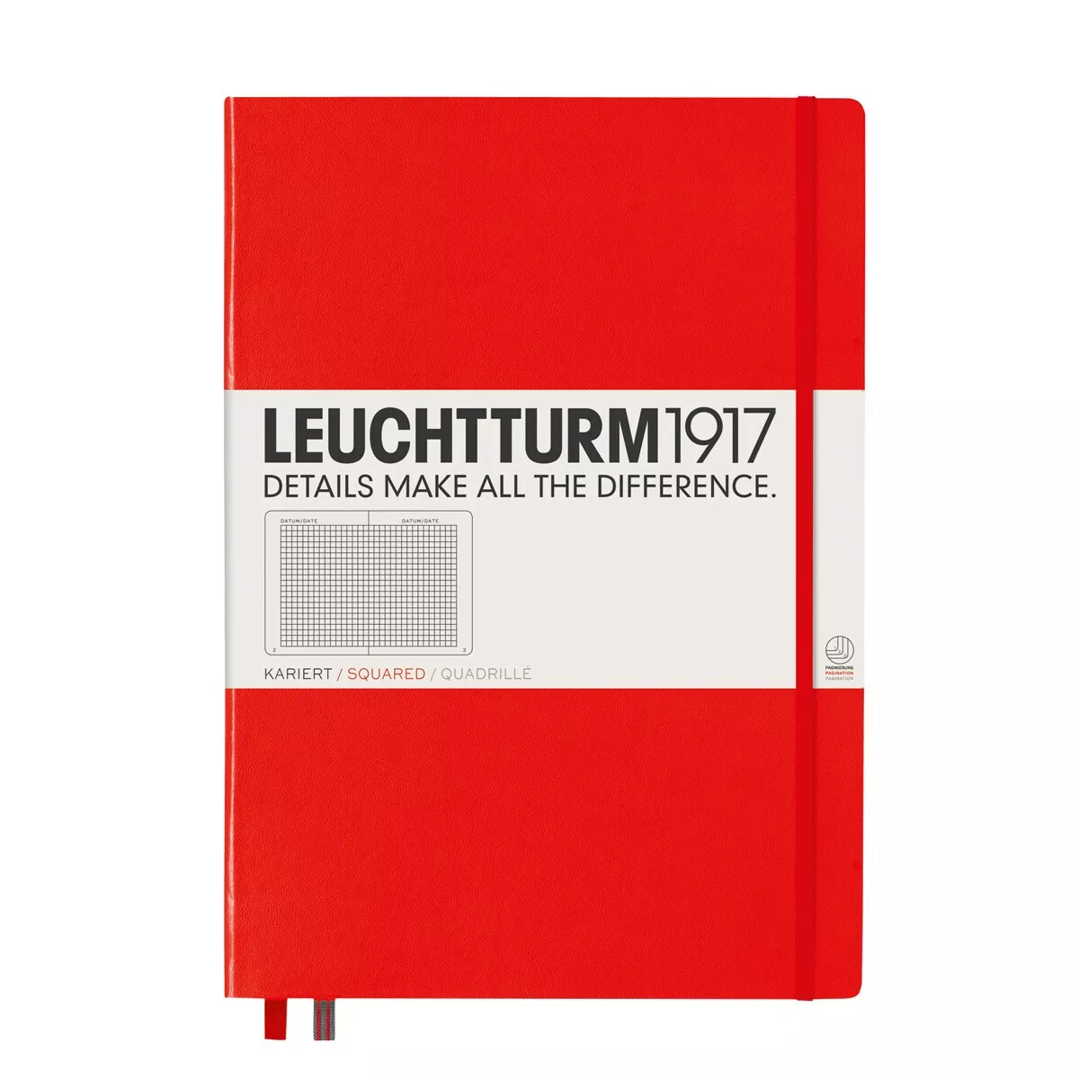 Leuchtturm1917 - Cuaderno De Notas A4 Tapa Dura Cuadrícula 5X5 Mm Rojo En Oferta Leuchtturm1917 - Cuaderno De Notas A4 Tapa Dura Cuadrícula 5X5 Mm Rojo Barato
