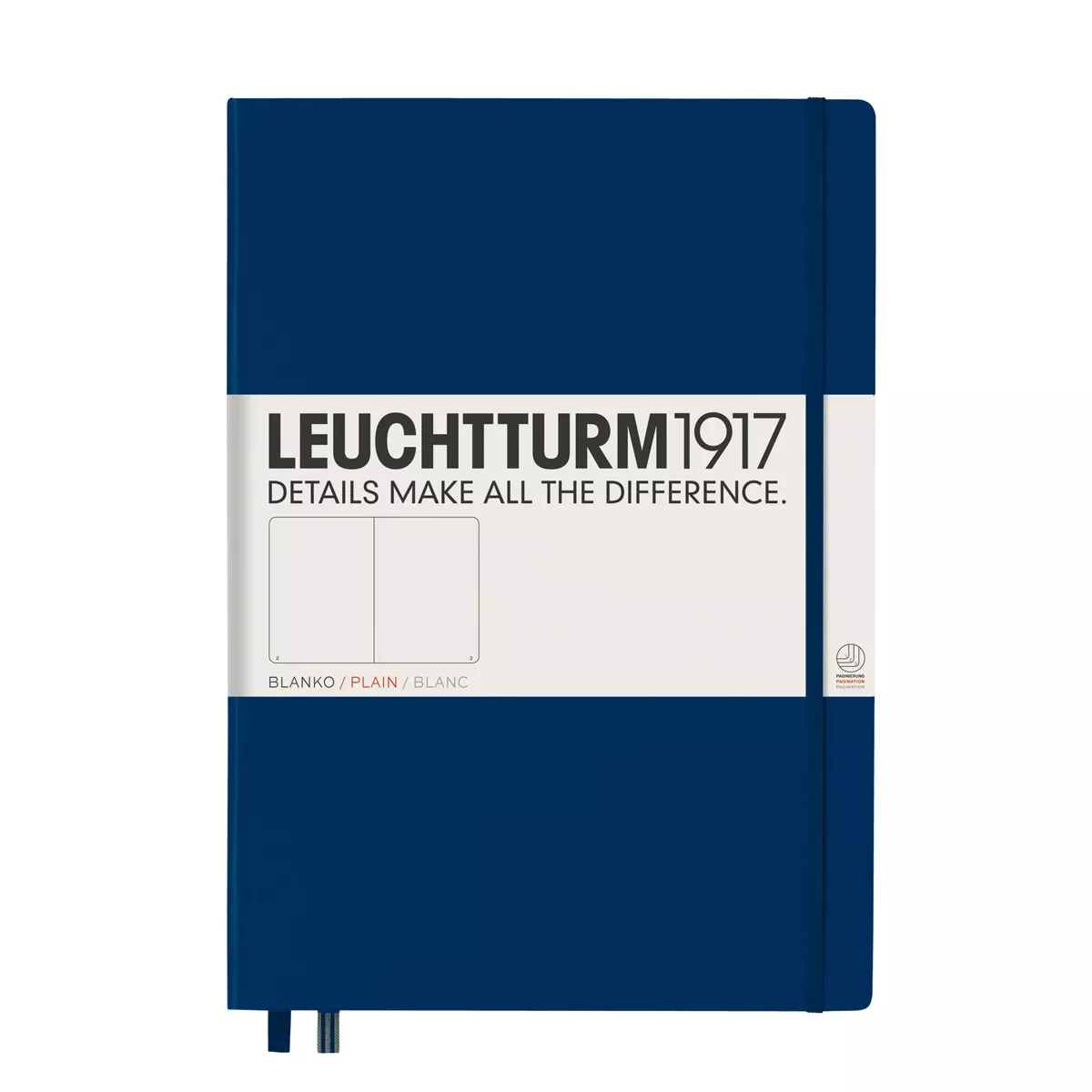 LEUCHTTURM1917 - Cuaderno De Notas A4 Tapa Dura Liso Azul Marino barato