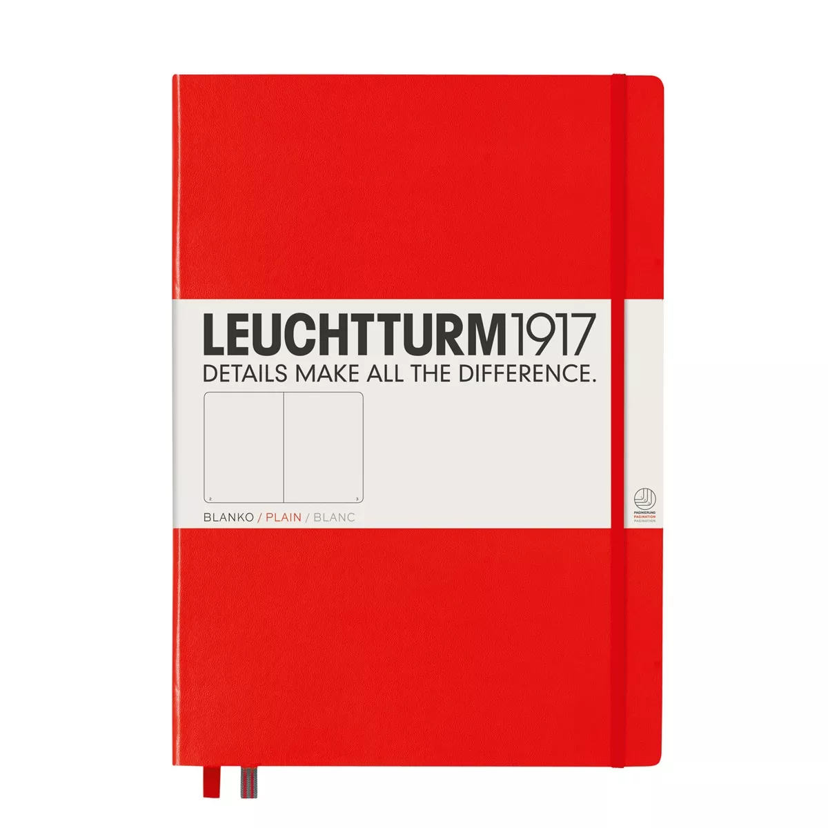 LEUCHTTURM1917 - Cuaderno De Notas A4 Tapa Dura Liso Rojo barato