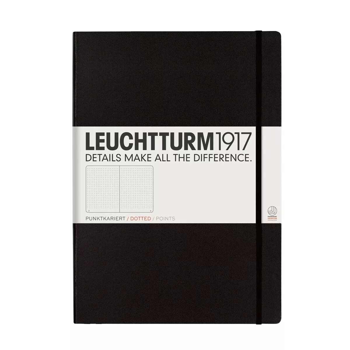 Leuchtturm1917 - Cuaderno De Notas A4 Tapa Dura Puntos Negro En Oferta Leuchtturm1917 - Cuaderno De Notas A4 Tapa Dura Puntos Negro Barato