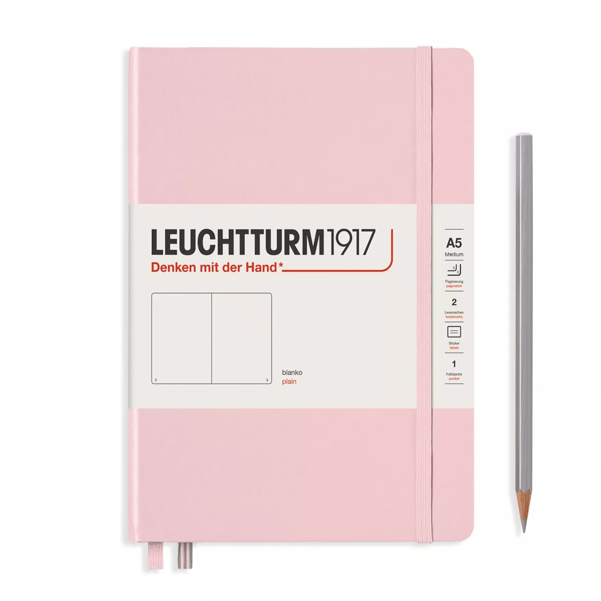 Leuchtturm1917 - Cuaderno De Notas A5 De Tapa Dura Lisa Rosa Powder En Oferta Leuchtturm1917 - Cuaderno De Notas A5 De Tapa Dura Lisa Rosa Powder Barato