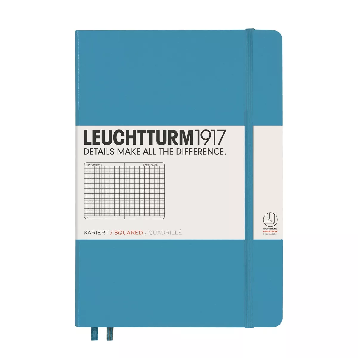 Leuchtturm1917 - Cuaderno De Notas A5 Tapa Dura Cuadrícula 5X5 Mm Azul Nórdico En Oferta Leuchtturm1917 - Cuaderno De Notas A5 Tapa Dura Cuadrícula 5X5 Mm Azul Nórdico Barato