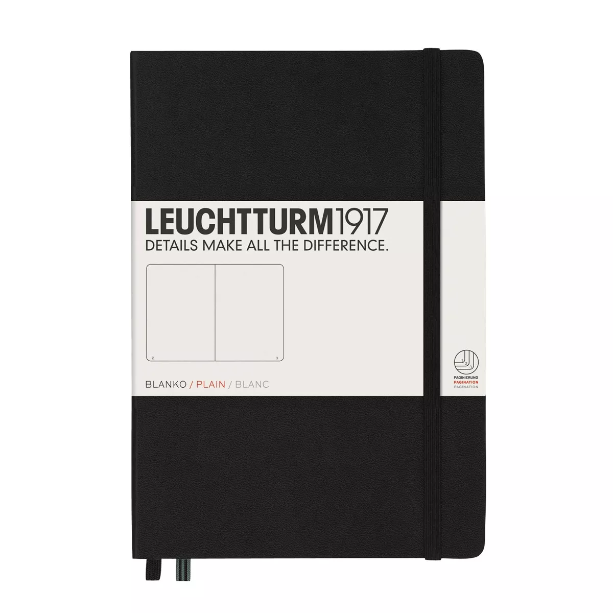 Leuchtturm1917 - Cuaderno De Notas A5 Tapa Dura Liso Negro En Oferta Leuchtturm1917 - Cuaderno De Notas A5 Tapa Dura Liso Negro Barato