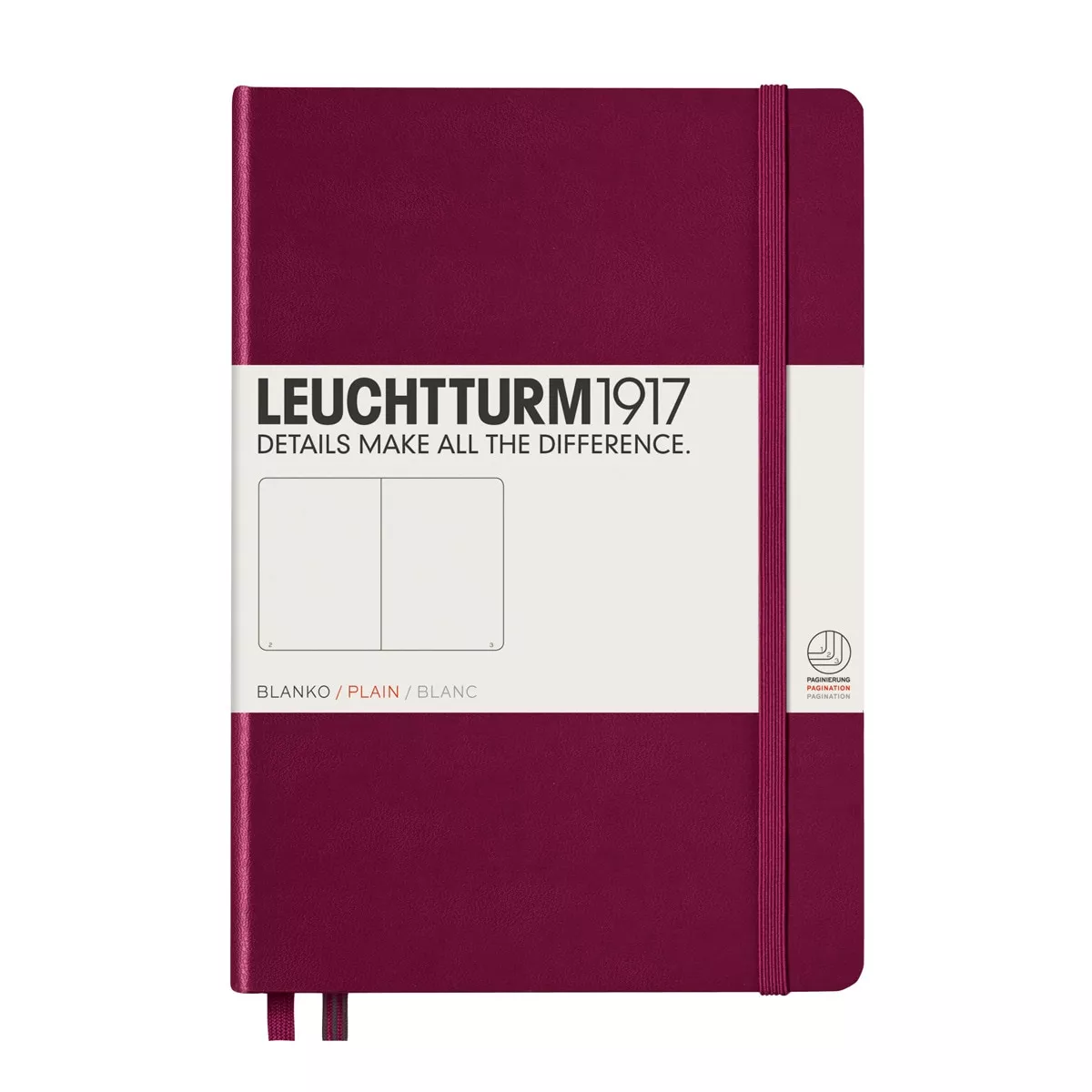 LEUCHTTURM1917 - Cuaderno De Notas A5 Tapa Dura Liso Port Red barato