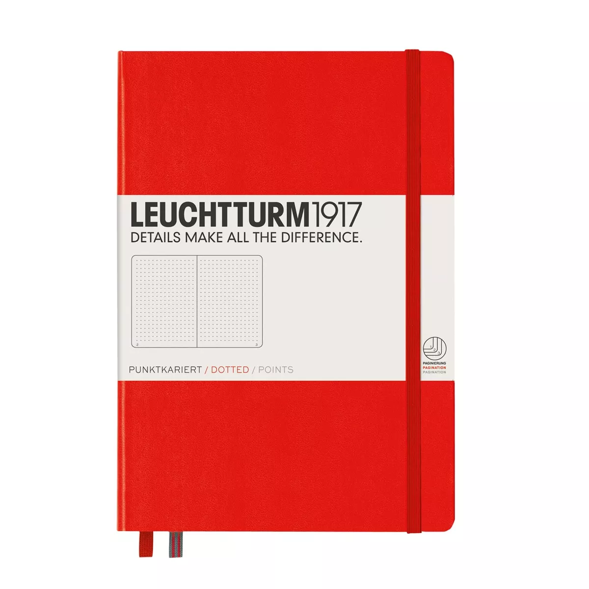 LEUCHTTURM1917 - Cuaderno De Notas A5 Tapa Dura Puntos Rojo barato