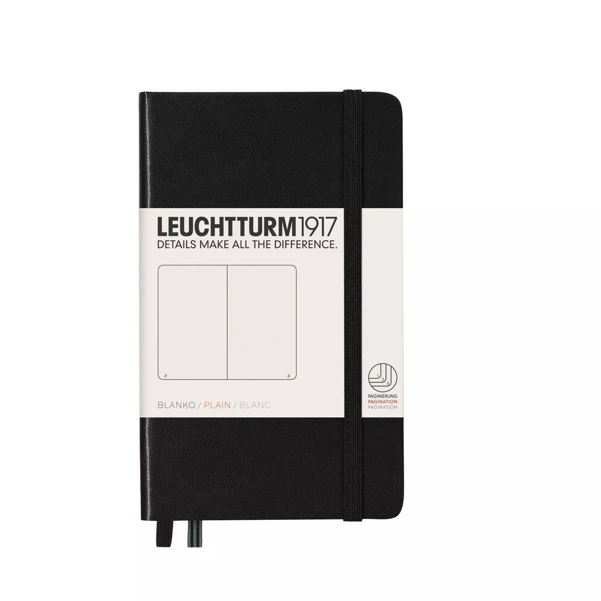 LEUCHTTURM1917 - Cuaderno De Notas A6 Tapa Dura Liso Negro barato