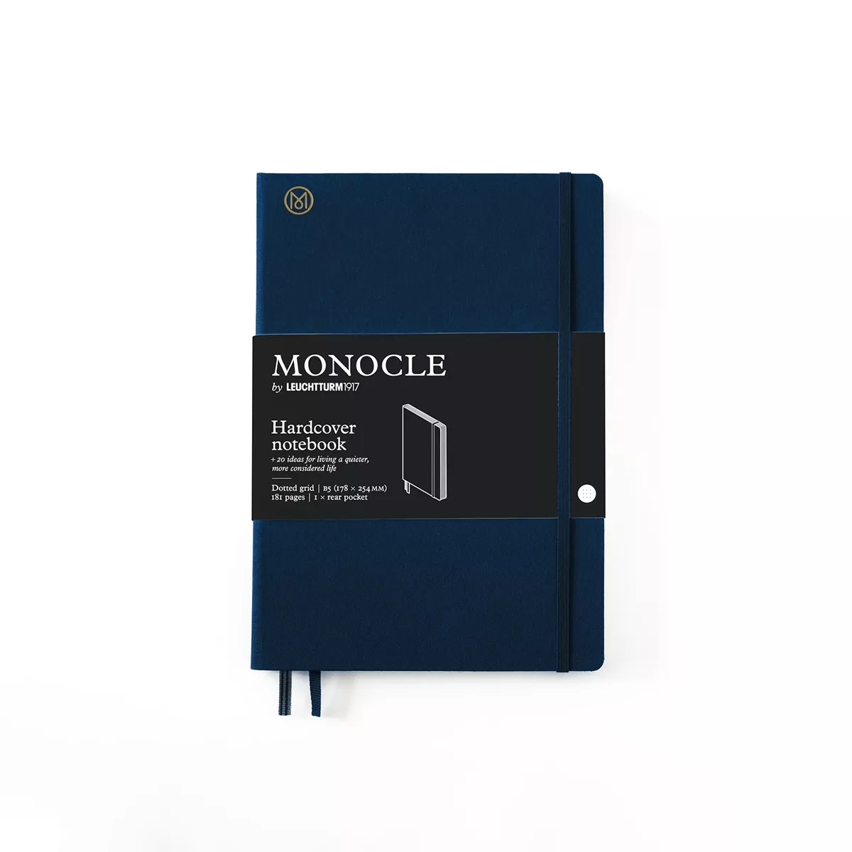 LEUCHTTURM1917 - Libreta Notebook Monocle Composition Puntos Tapa Dura Lino Azul Marino barato