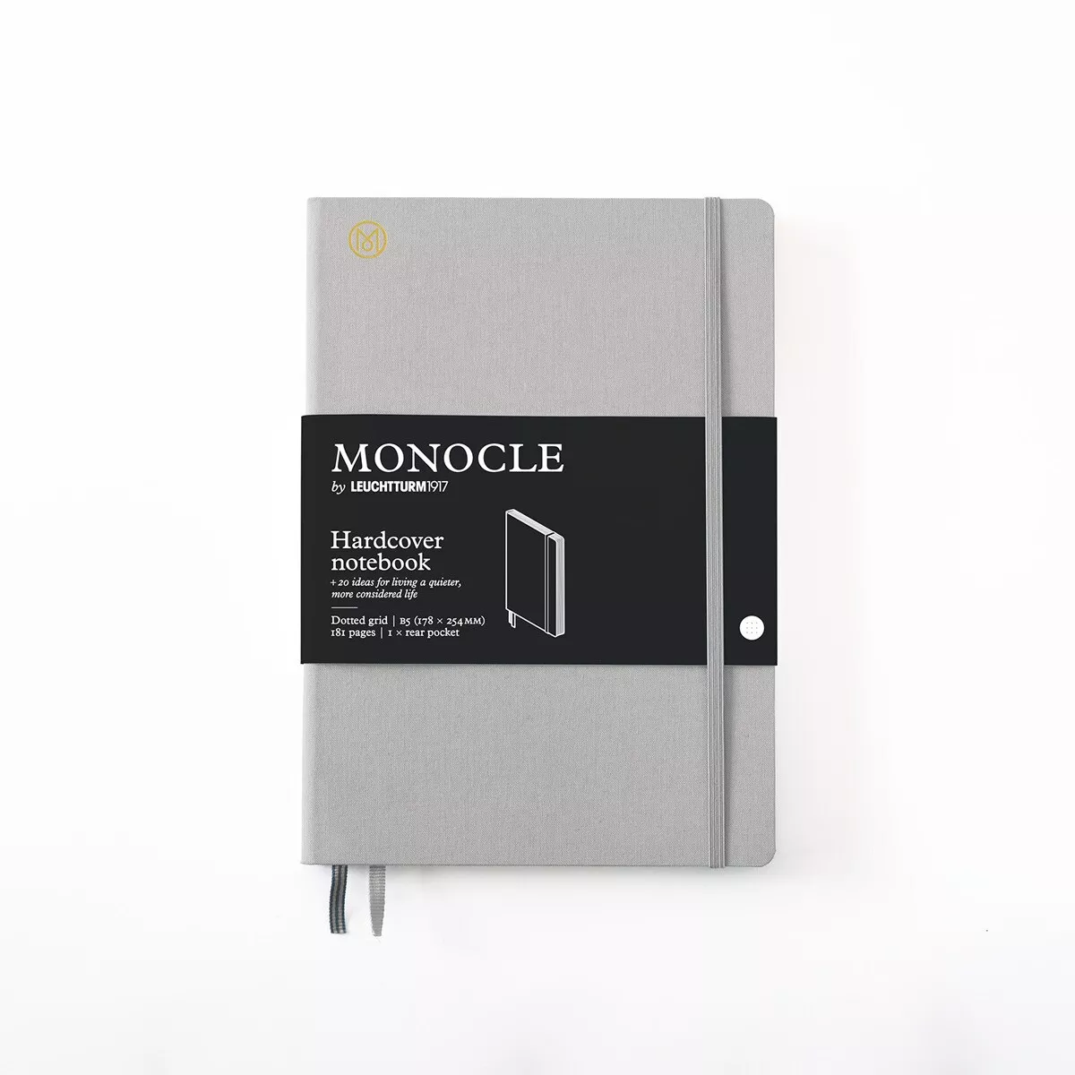 LEUCHTTURM1917 - Libreta Notebook Monocle Composition Puntos Tapa Dura Lino Gris Claro barato