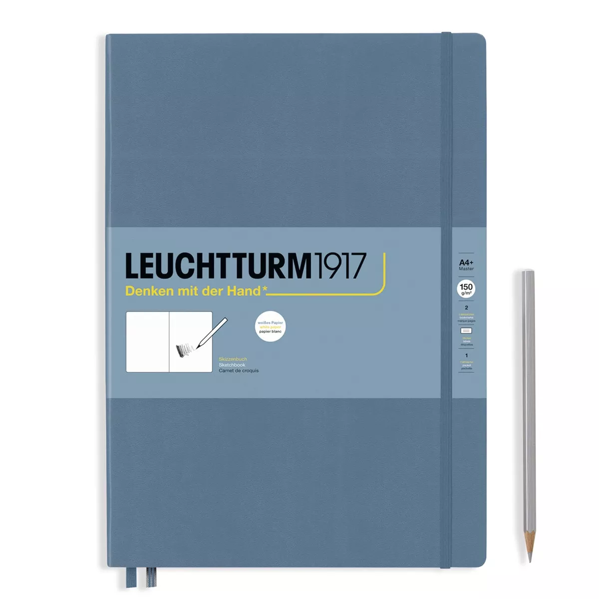 LEUCHTTURM1917 - Libreta Sketchbook Master Liso Tapa Dura Stone Blue barato