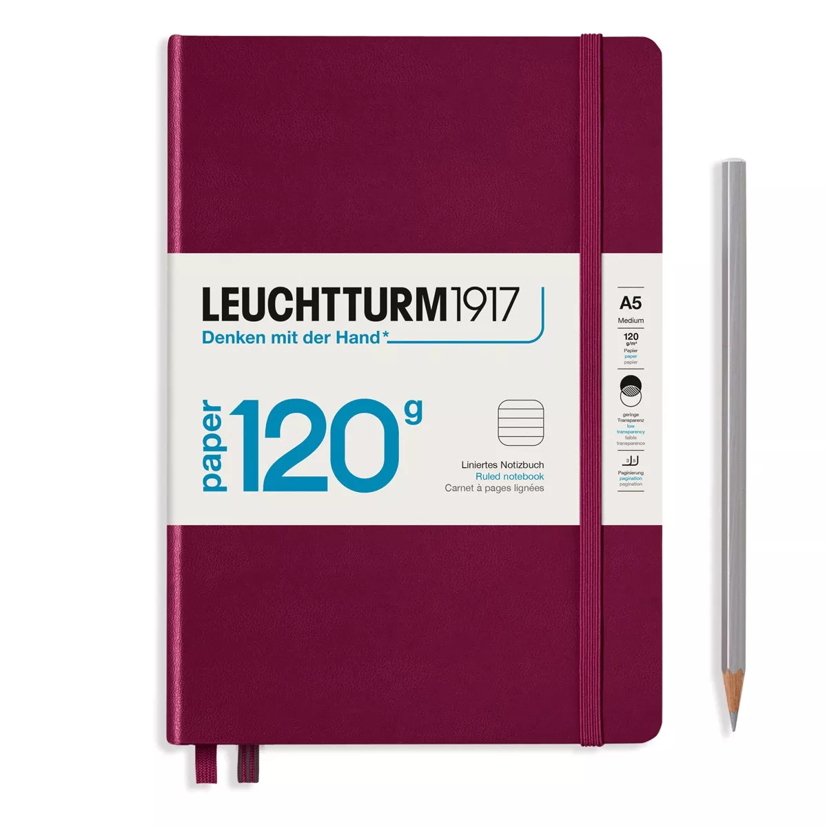 LEUCHTTURM1917 - Notebook 120g A5 Lineas Port Red barato