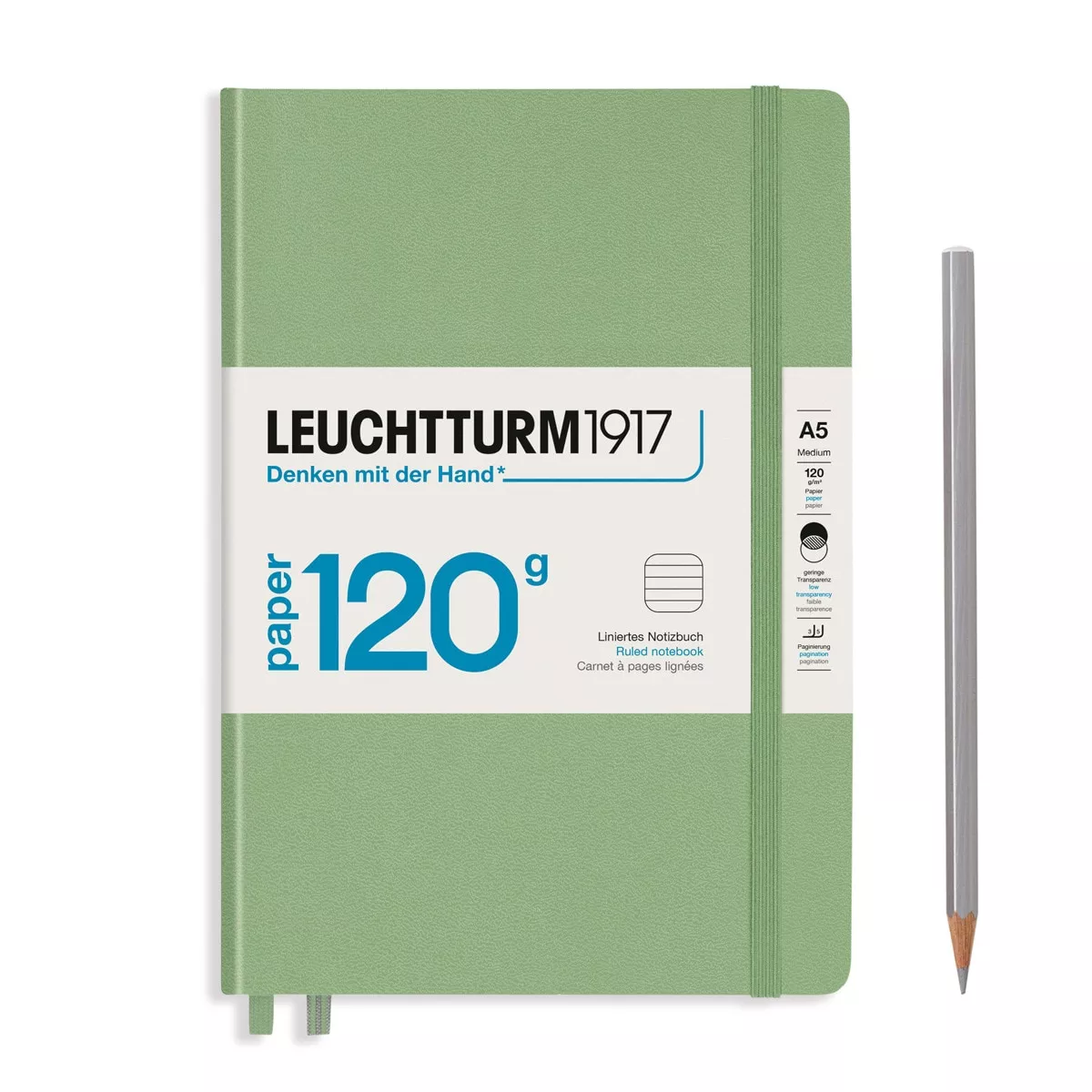 LEUCHTTURM1917 - Notebook 120g A5 Lineas Sage barato