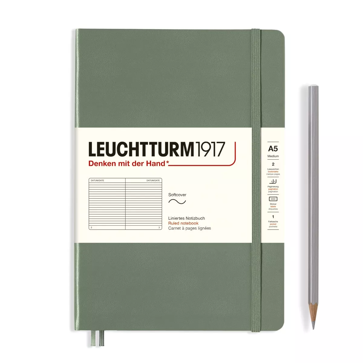 Leuchtturm1917 - Notebook A5 Lineas Tapa Blanda Verde Oliva En Oferta Leuchtturm1917 - Notebook A5 Lineas Tapa Blanda Verde Oliva Barato