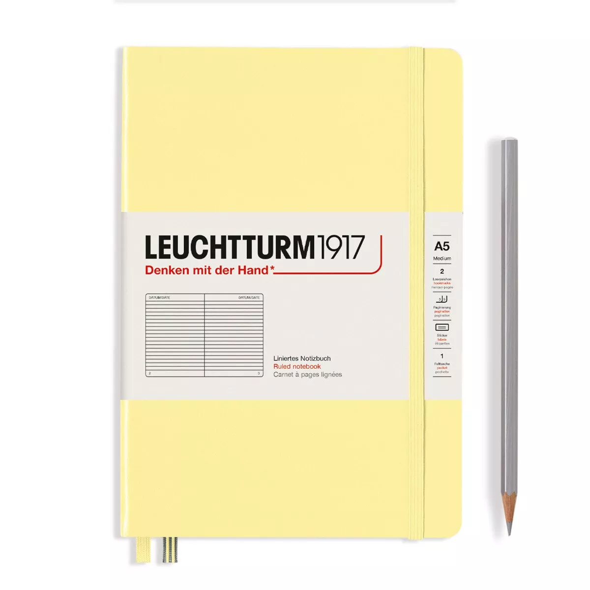 LEUCHTTURM1917 - Notebook A5 Lineas Tapa Dura Vainilla barato