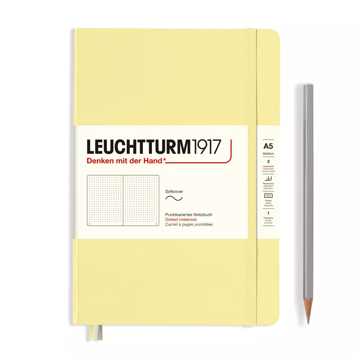 LEUCHTTURM1917 - Notebook A5 Puntos Tapa Blanda Vainilla barato