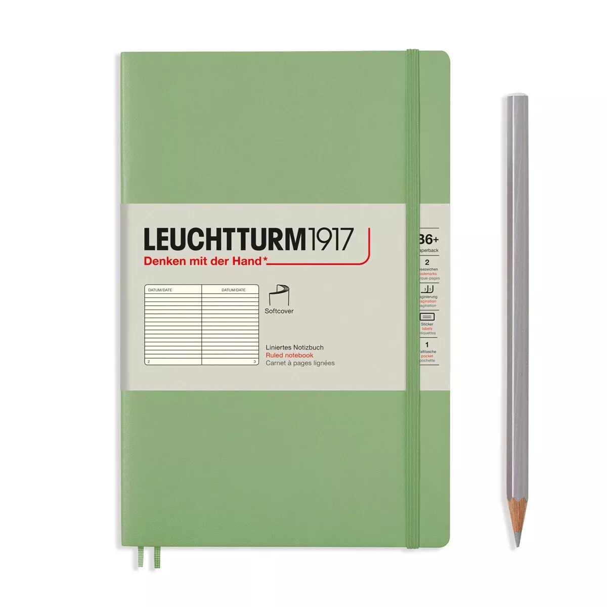 LEUCHTTURM1917 - Notebook B6 Lineas Tapa Blanda Sage barato