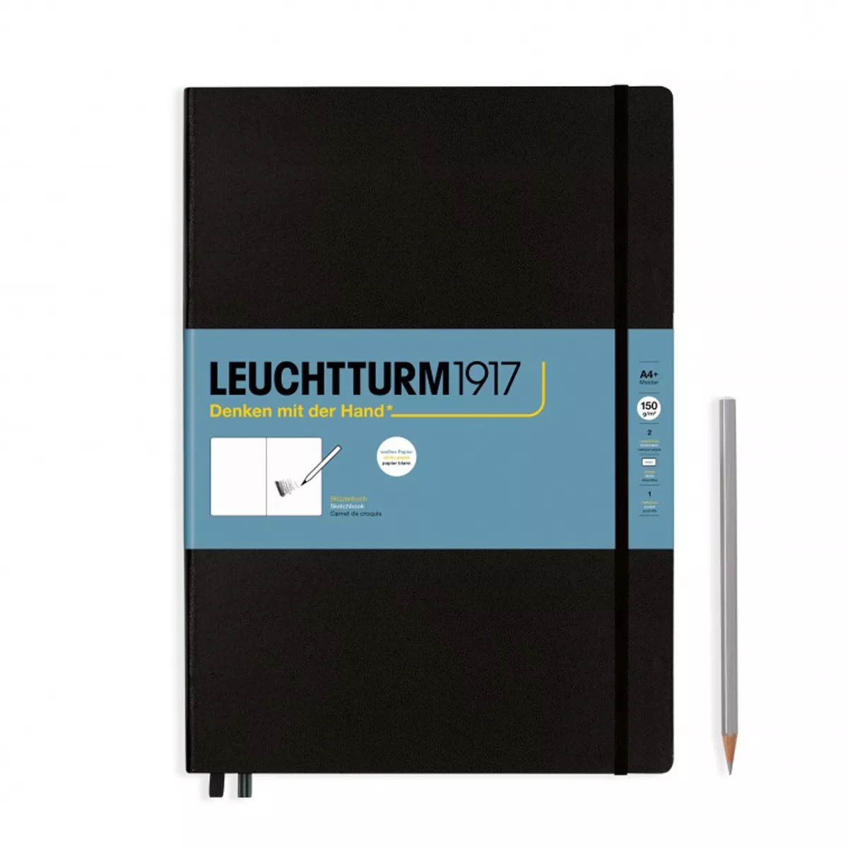 Leuchtturm1917 - Sketchbook A4 Master Liso Tapa Dura 150G/M2 Negro En Oferta Leuchtturm1917 - Sketchbook A4 Master Liso Tapa Dura 150G/M2 Negro Barato