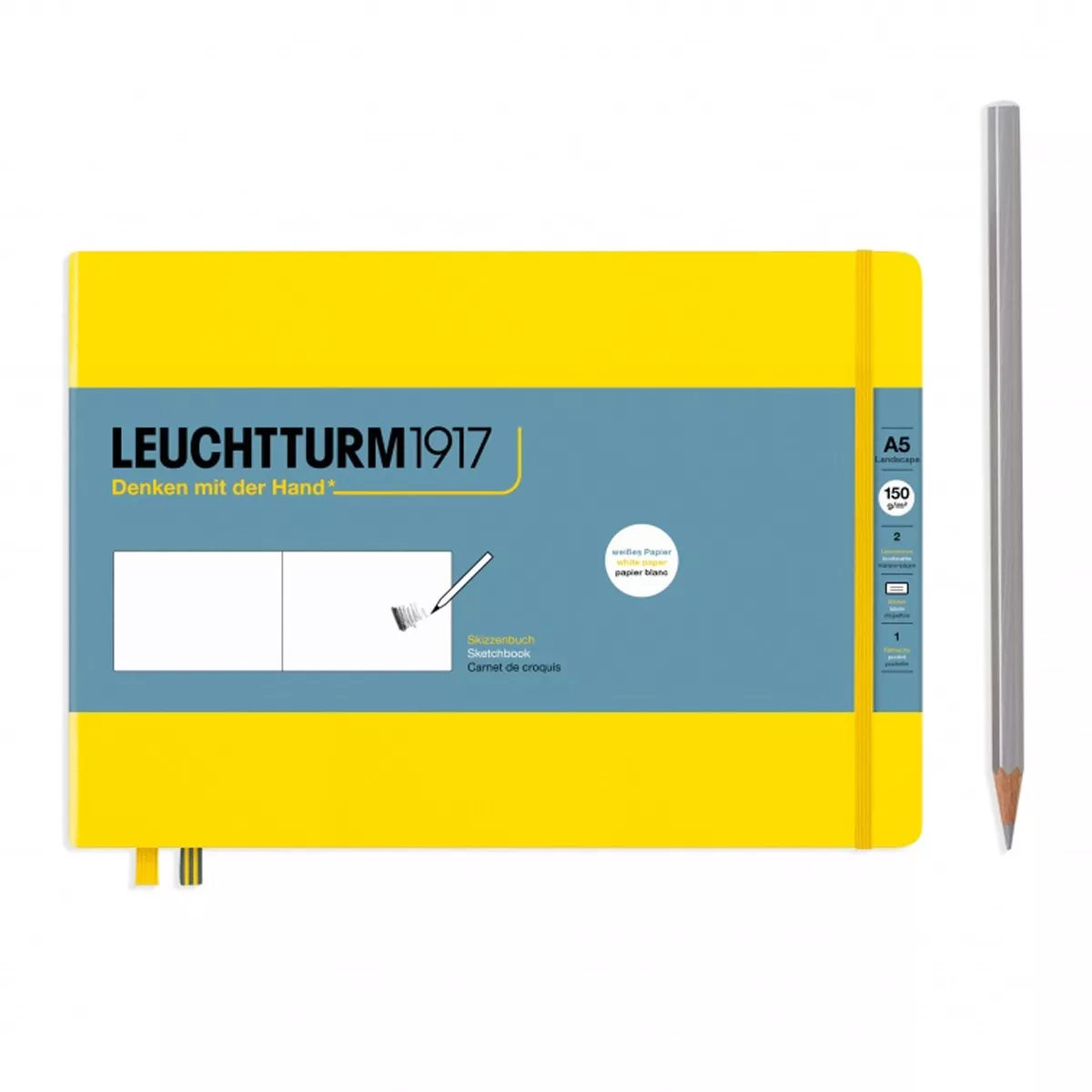 Leuchtturm1917 - Sketchbook A5 Landscape Liso Tapa Dura 150G/M2 Limon En Oferta Leuchtturm1917 - Sketchbook A5 Landscape Liso Tapa Dura 150G/M2 Limon Barato