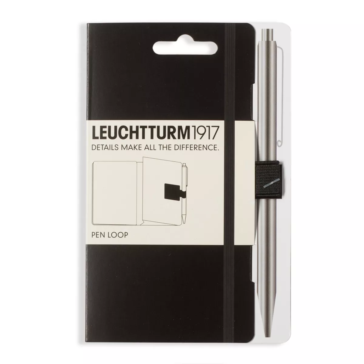 LEUCHTTURM1917 - Soporte Para Pieza De Escritura Pen Loop Negro barato