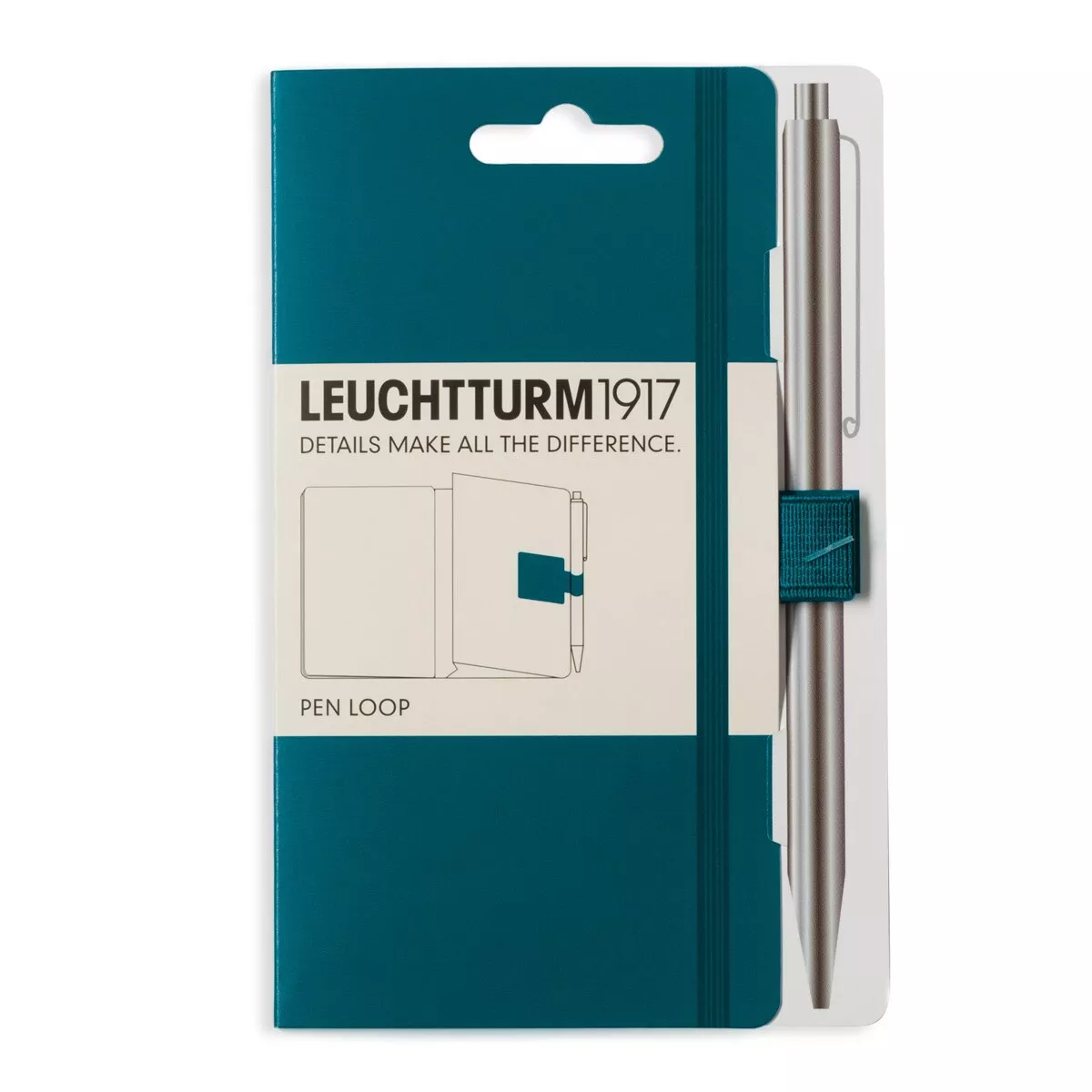 Leuchtturm1917 - Soporte Para Pieza De Escritura Pen Loop Pacific Green En Oferta Leuchtturm1917 - Soporte Para Pieza De Escritura Pen Loop Pacific Green Barato
