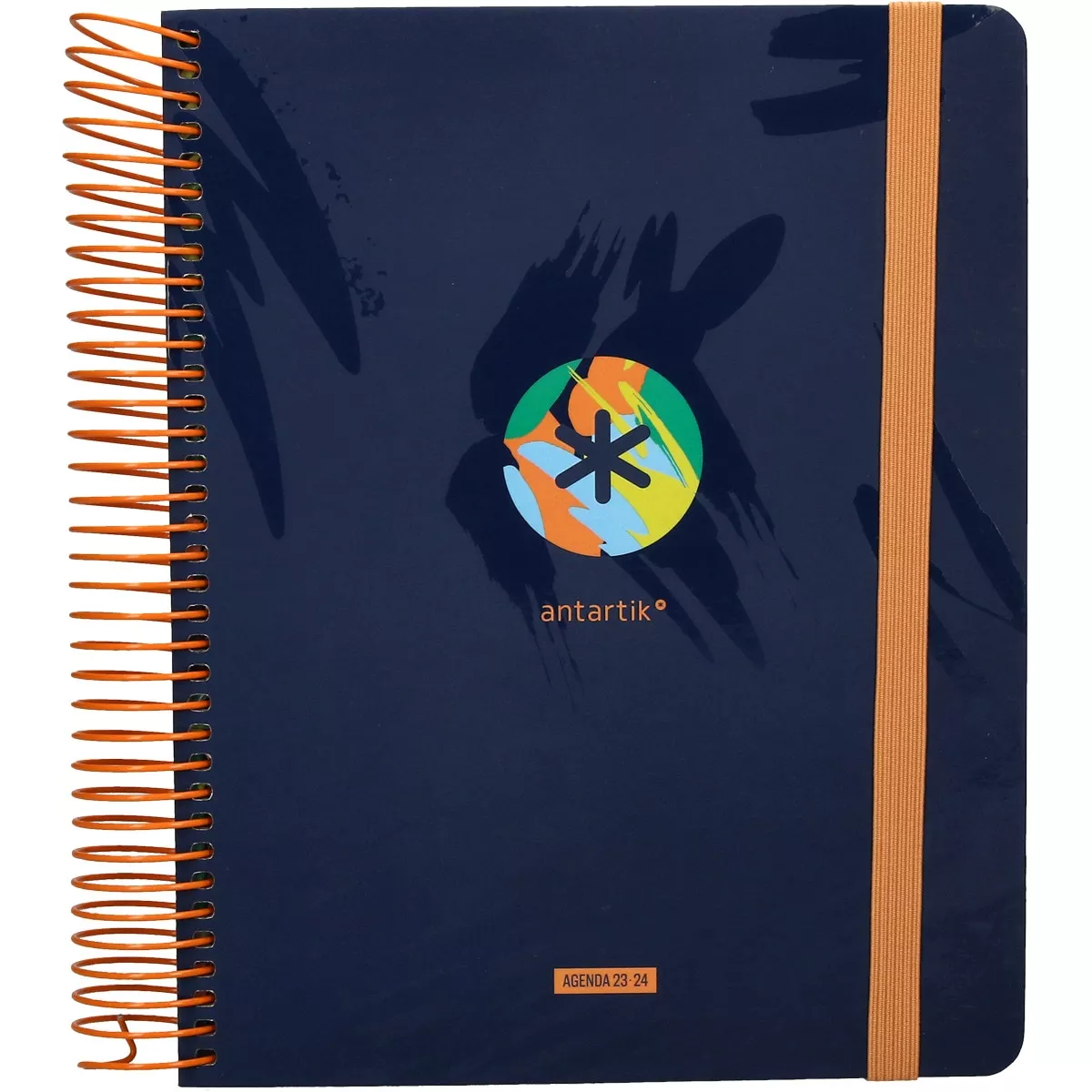 Liderpapel - Agenda Escolar Curso 23-24 A5+ Día Página Espiral Tapa Cartón Forrado Antartik Azul Trilingüe barato