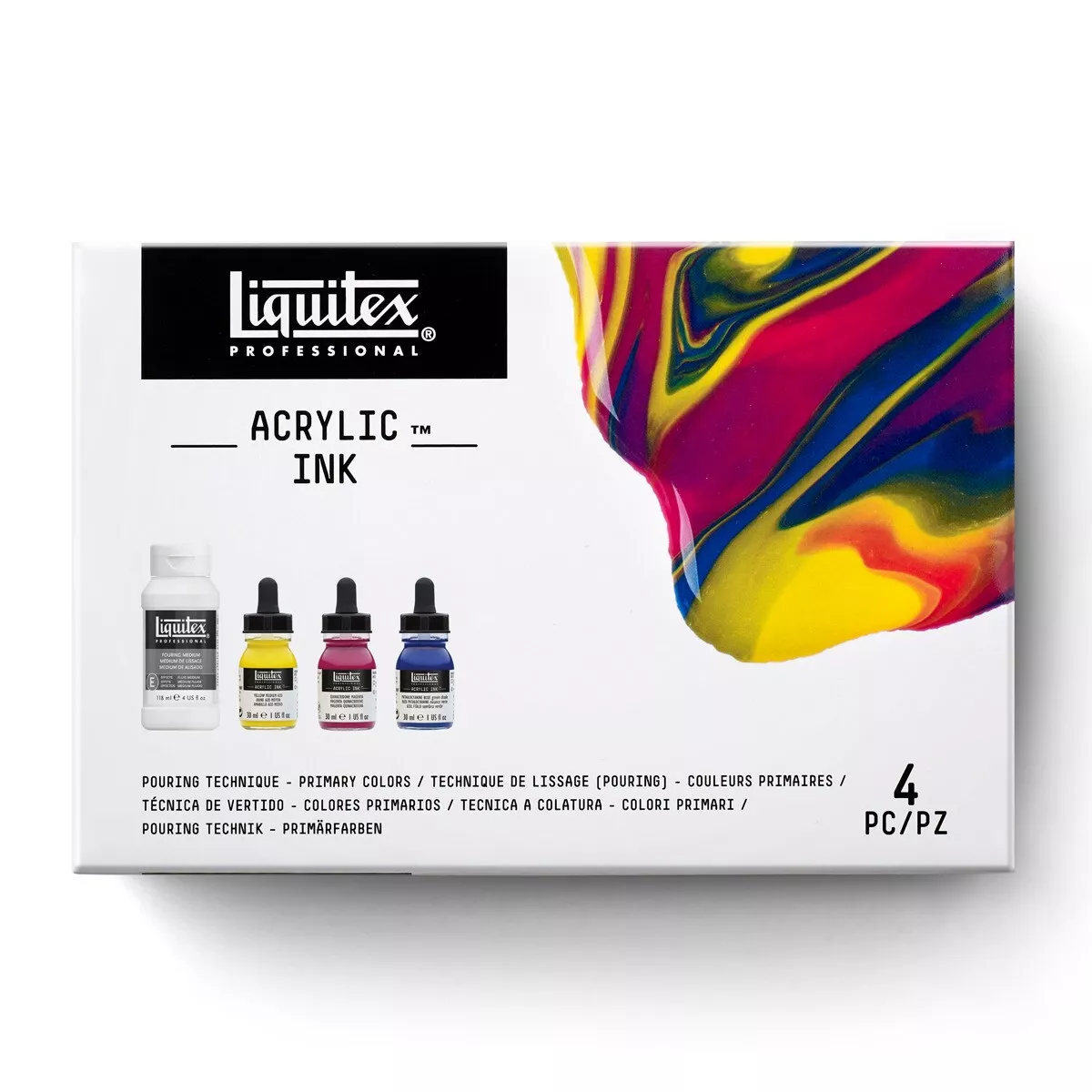 Liquitex - Set De Técnica Vertido Con 3 Tintas Acrílicas De 30 Ml Y 1 Médium De Alisado De 118 Ml Colores Primarios En Oferta Liquitex - Set De Técnica Vertido Con 3 Tintas Acrílicas De 30 Ml Y 1 Médium De Alisado De 118 Ml Colores Primarios Barato