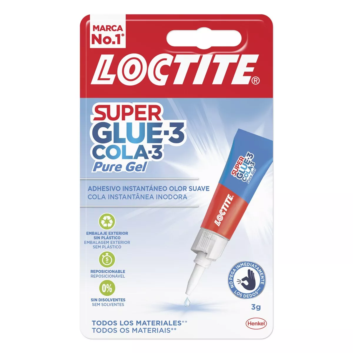 Loctite - Adhesivo Instantáneo Pure Gel 3G Super Glue 3 En Oferta Loctite - Adhesivo Instantáneo Pure Gel 3G Super Glue 3 Barato