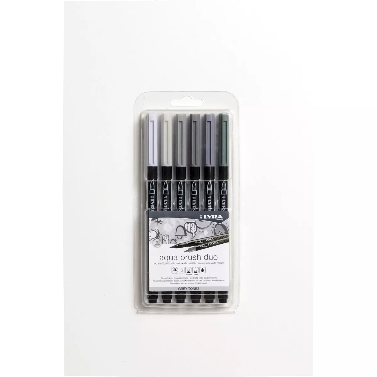Lyra - Estuche 6 Unidades Rotuladores Doble Punta Aqua Brush Duo Tonos Grises En Oferta Lyra - Estuche 6 Unidades Rotuladores Doble Punta Aqua Brush Duo Tonos Grises Barato