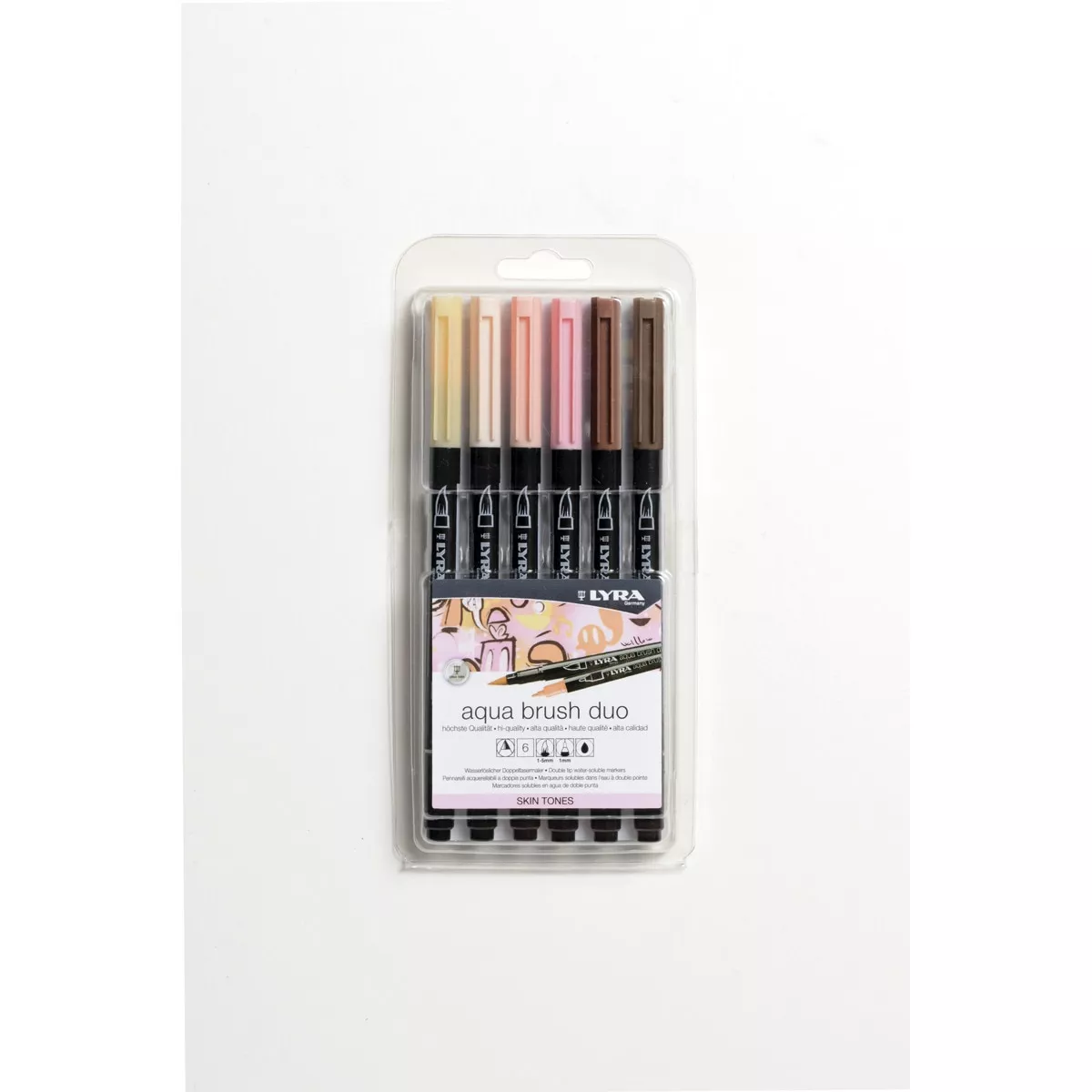 Lyra - Estuche 6 Unidades Rotuladores Doble Punta Aqua Brush Duo Skin Tones En Oferta Lyra - Estuche 6 Unidades Rotuladores Doble Punta Aqua Brush Duo Skin Tones Barato
