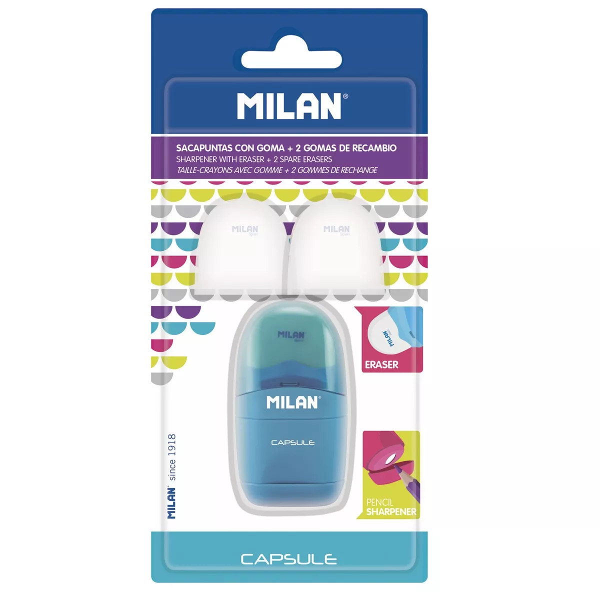 MILAN - Afilaborra + 2 Recambios Capsule Milán barato