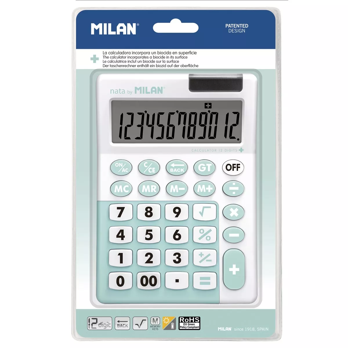 MILAN - Blíster 1 Calculadora 12 Dígitos Edición +