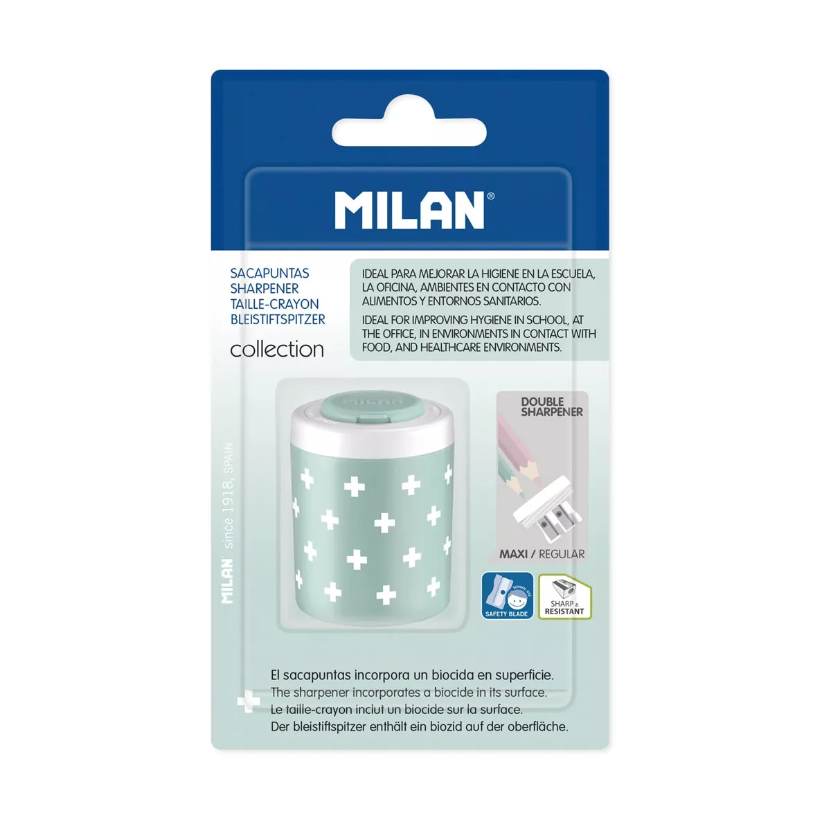 MILAN - Blíster 1 Sacapuntas Doble COLLECTION