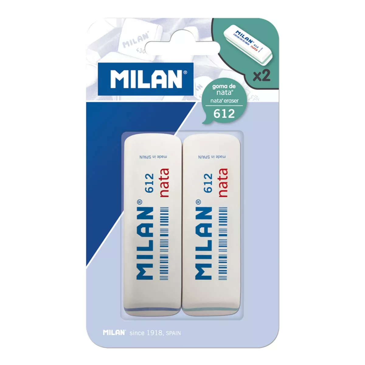 MILAN - Blister 2 Gomas Nata 612 barato