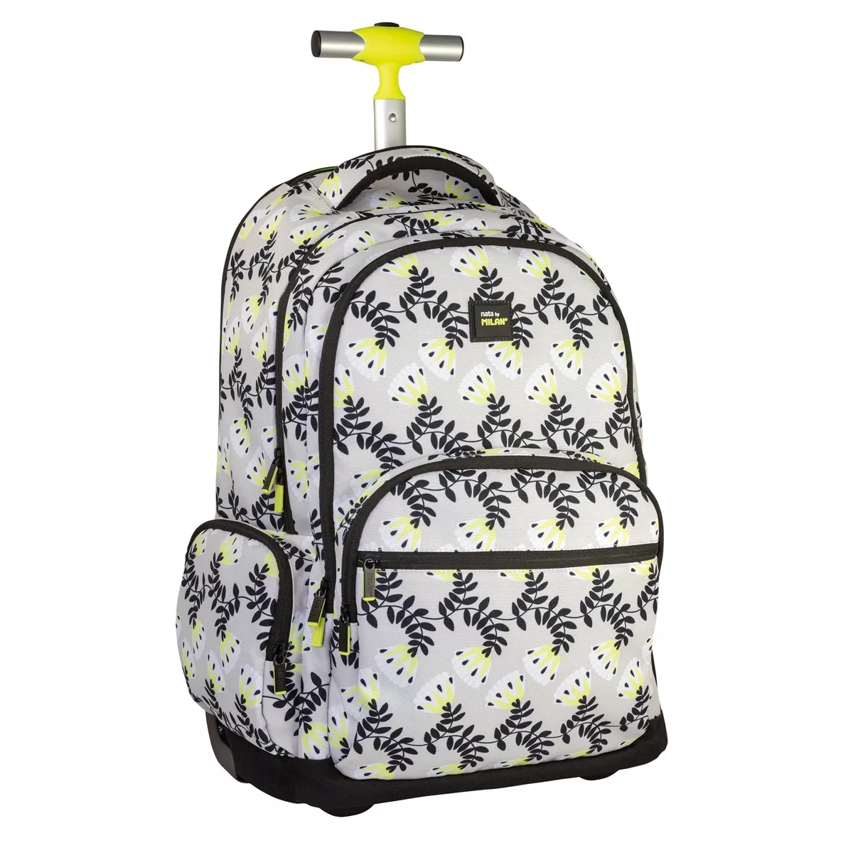Milan - Mochila Con Ruedas 6 Cremalleras (25L) Wallpaper Beige En Oferta Milan - Mochila Con Ruedas 6 Cremalleras (25L) Wallpaper Beige Barato