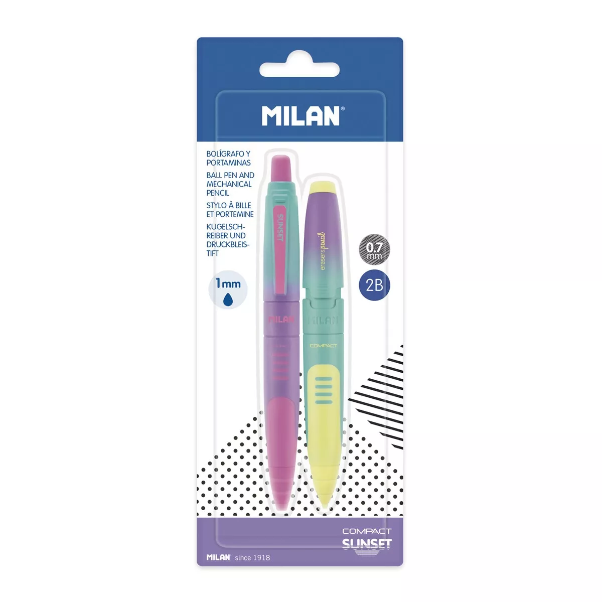 MILAN - Pack Con Bolígrafo Y Portaminas Edición SUNSET Multicolor barato