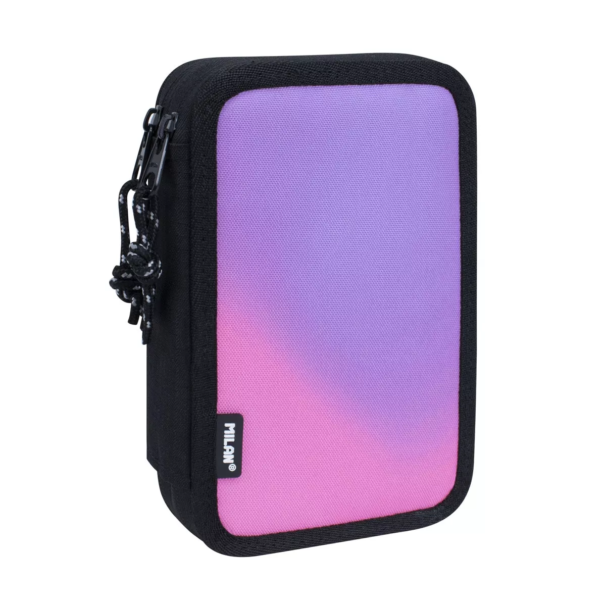 Milan - Plumier 2 Pisos Con Contenido Sunset , Negro Y Rosa En Oferta Milan - Plumier 2 Pisos Con Contenido Sunset