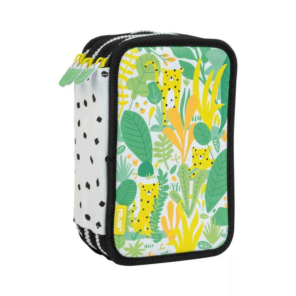 Milan - Plumier 3 Pisos Con Contenido Hide &Amp; Seek Verde (Leopardo) En Oferta Milan - Plumier 3 Pisos Con Contenido Hide &Amp; Seek Verde (Leopardo) Barato