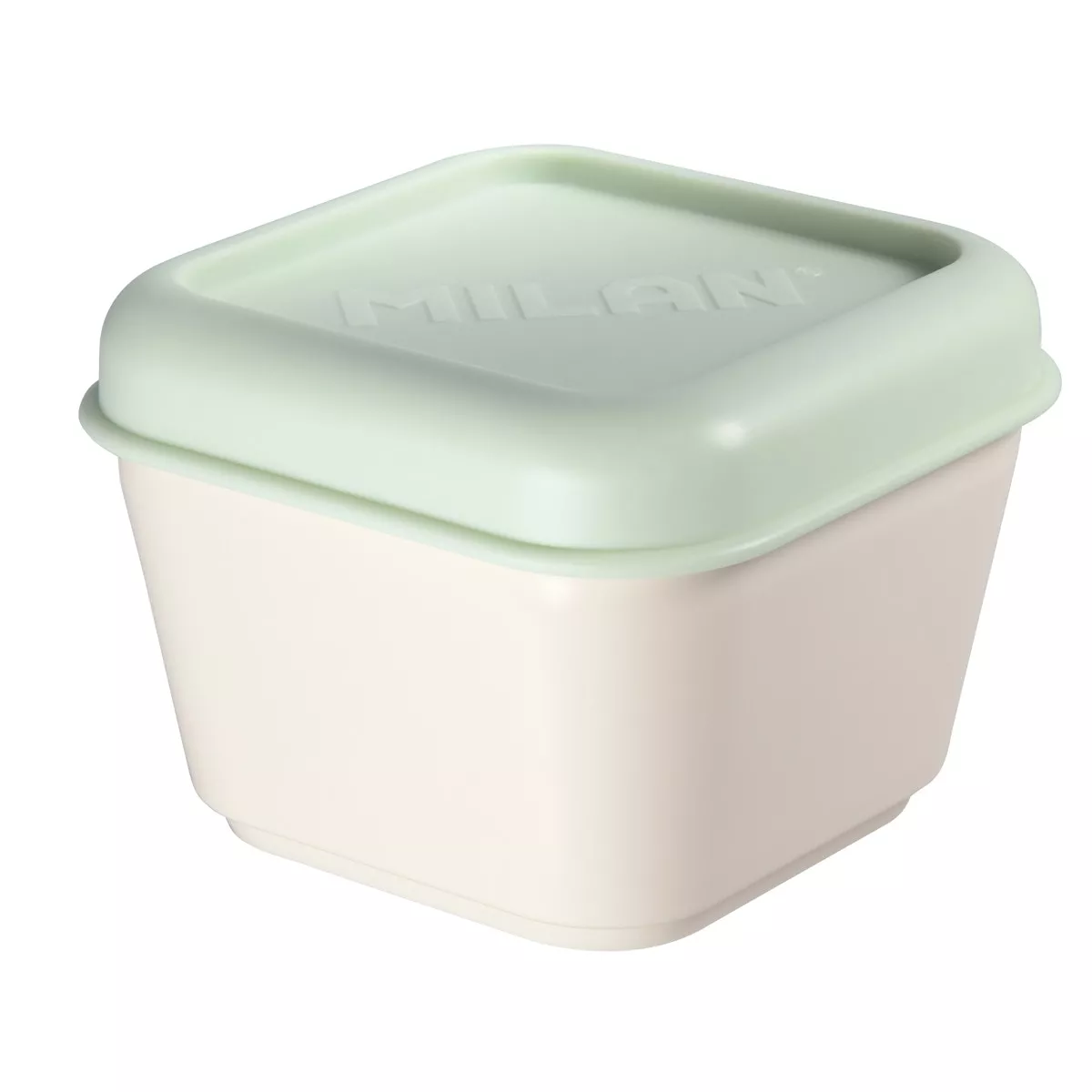 Milan - Recipiente Para Alimentos Cuadrado 0,33L Serie 1918 Tapa Verde En Oferta Milan - Recipiente Para Alimentos Cuadrado 0
