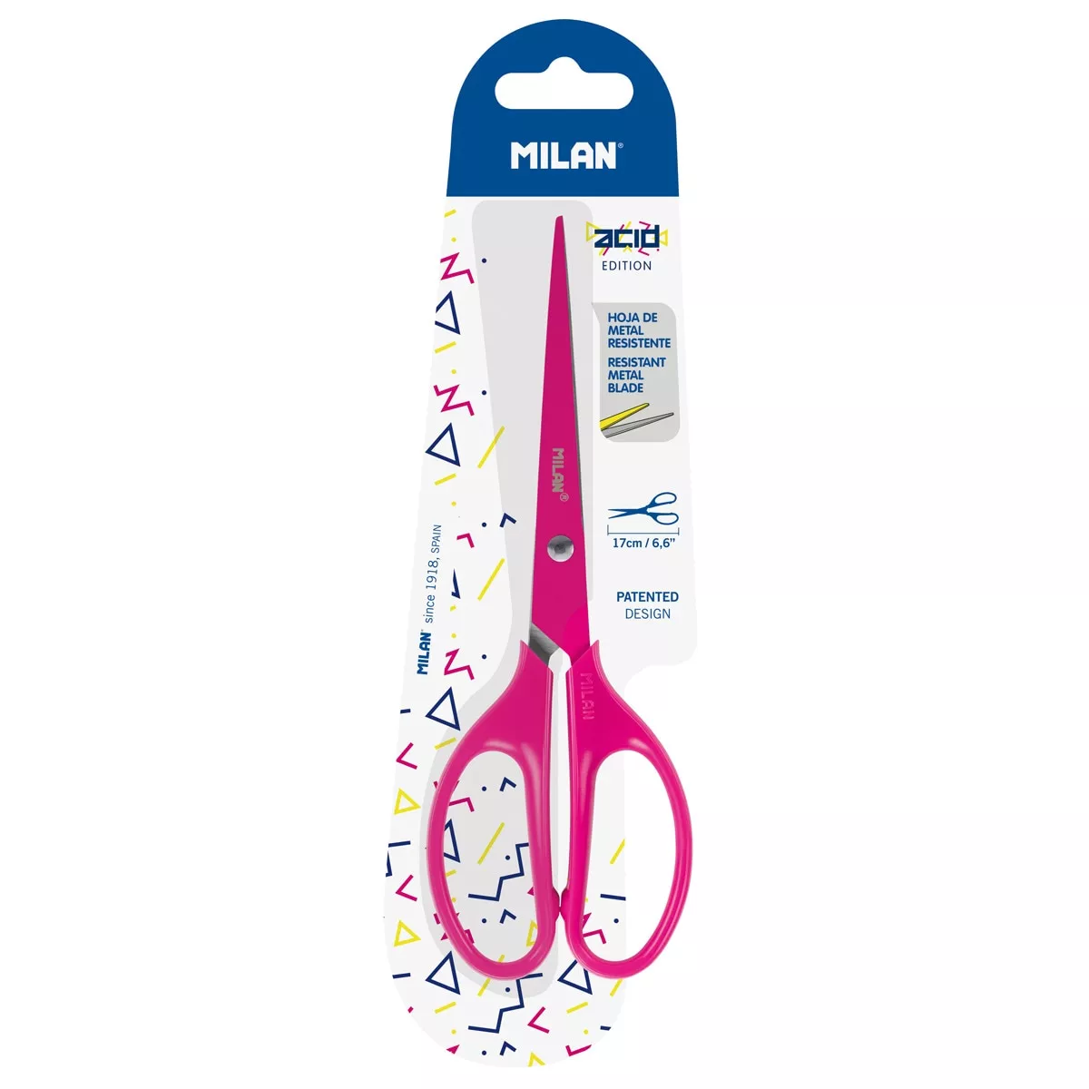 Milan - Tijeras De Oficina Acid Color Rosa En Oferta Milan - Tijeras De Oficina Acid Color Rosa Barato