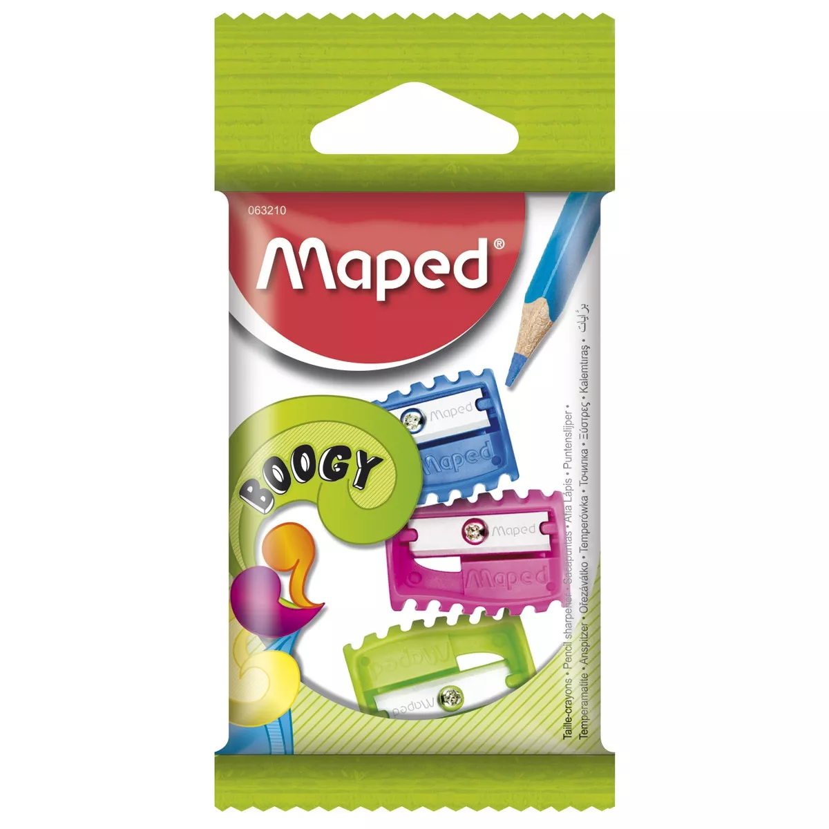 Maped - Blíster Con 3 Sacapuntas Boogy Colores Surtidos barato