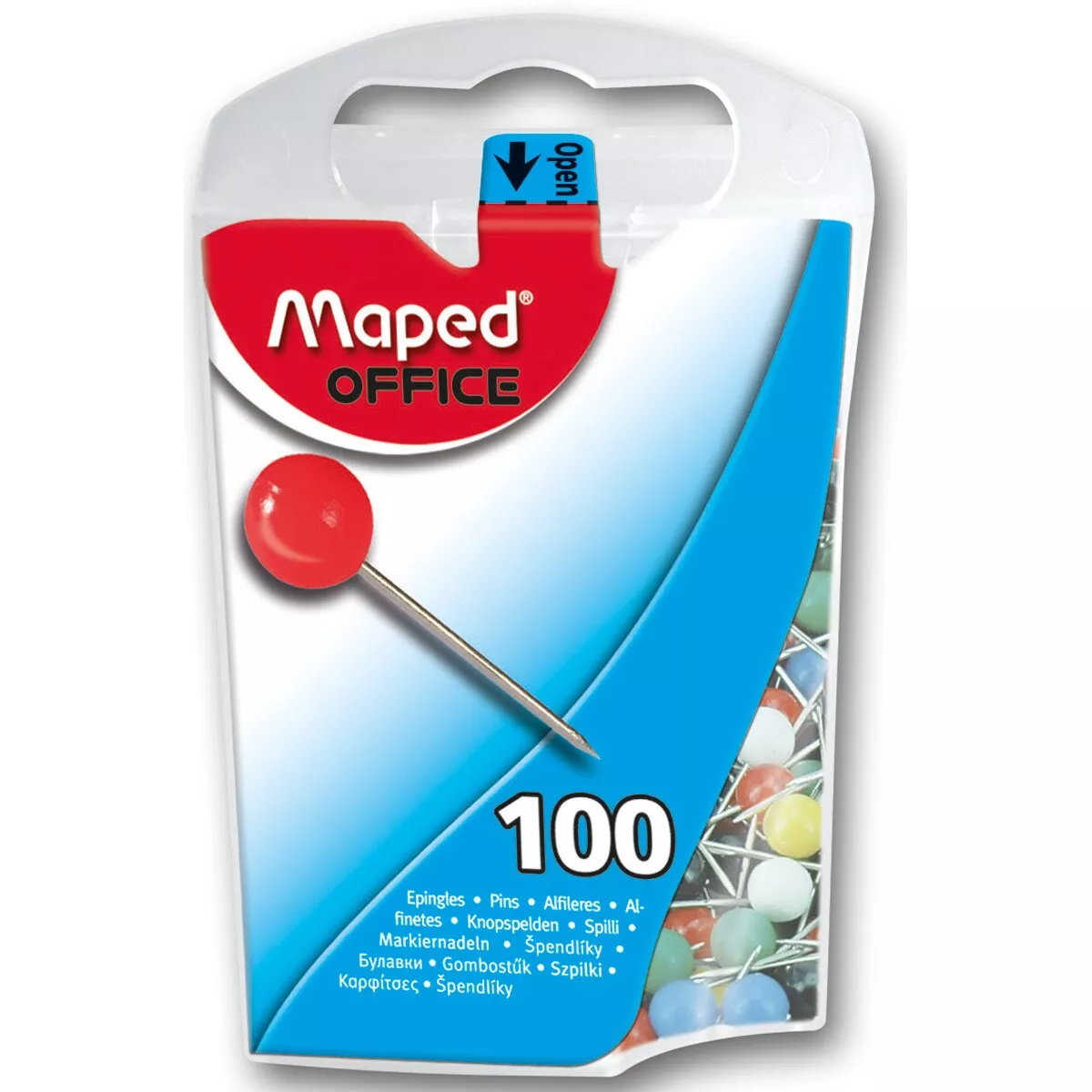Maped - Caja De Plástico 100 Alfileres Señalización 5 Mm Colores Surtidos En Oferta Maped - Caja De Plástico 100 Alfileres Señalización 5 Mm Colores Surtidos Barato