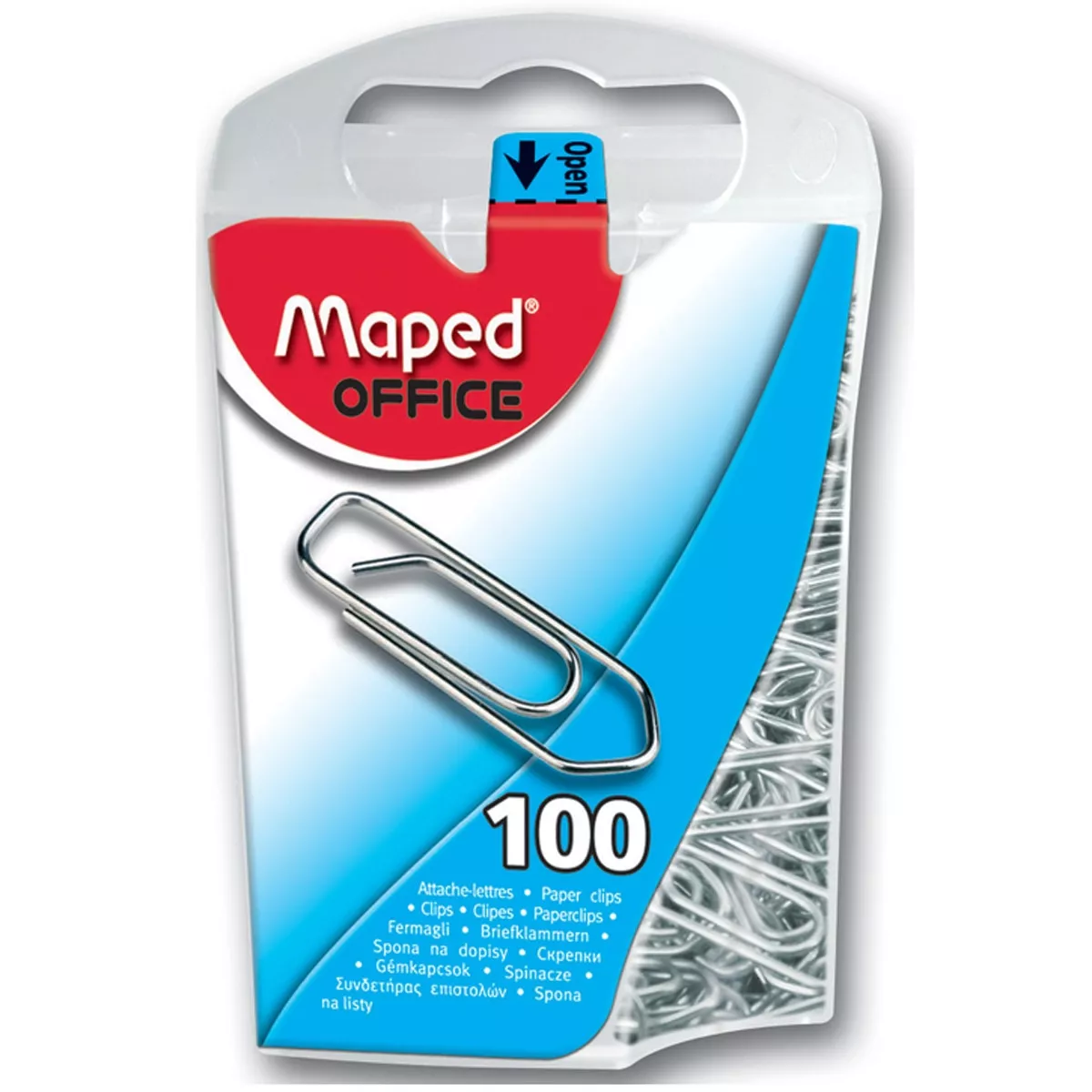 Maped - Caja De Plástico 100 Clips Galvanizados En Oferta Maped - Caja De Plástico 100 Clips Galvanizados Barato