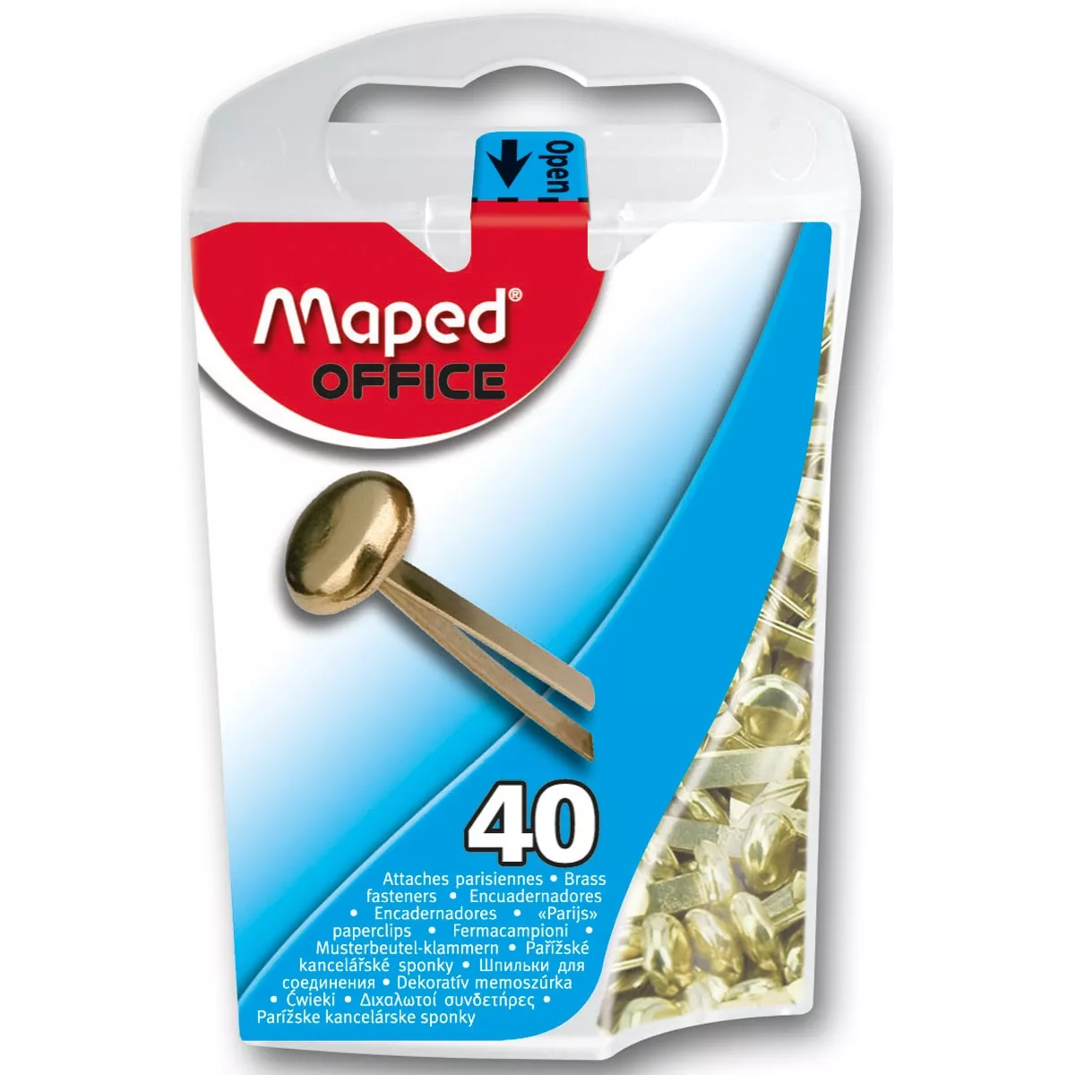 Maped - Caja De Plástico 40 Encuadernadores De 17 Mm En Oferta Maped - Caja De Plástico 40 Encuadernadores De 17 Mm Barato
