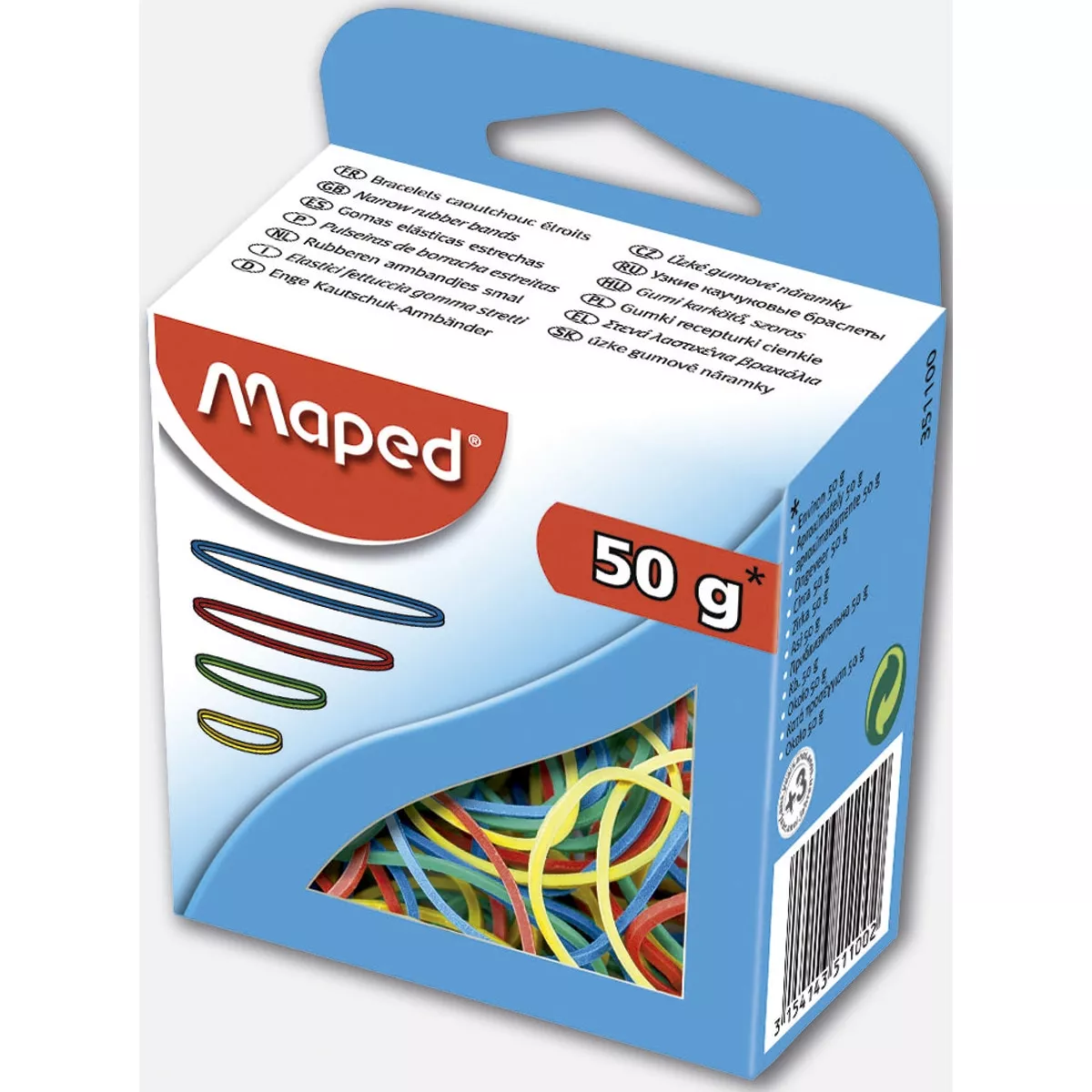 Maped - Caja Gomas Elásticas 50 Gramos Multicolor En Oferta Maped - Caja Gomas Elásticas 50 Gramos Multicolor Barato