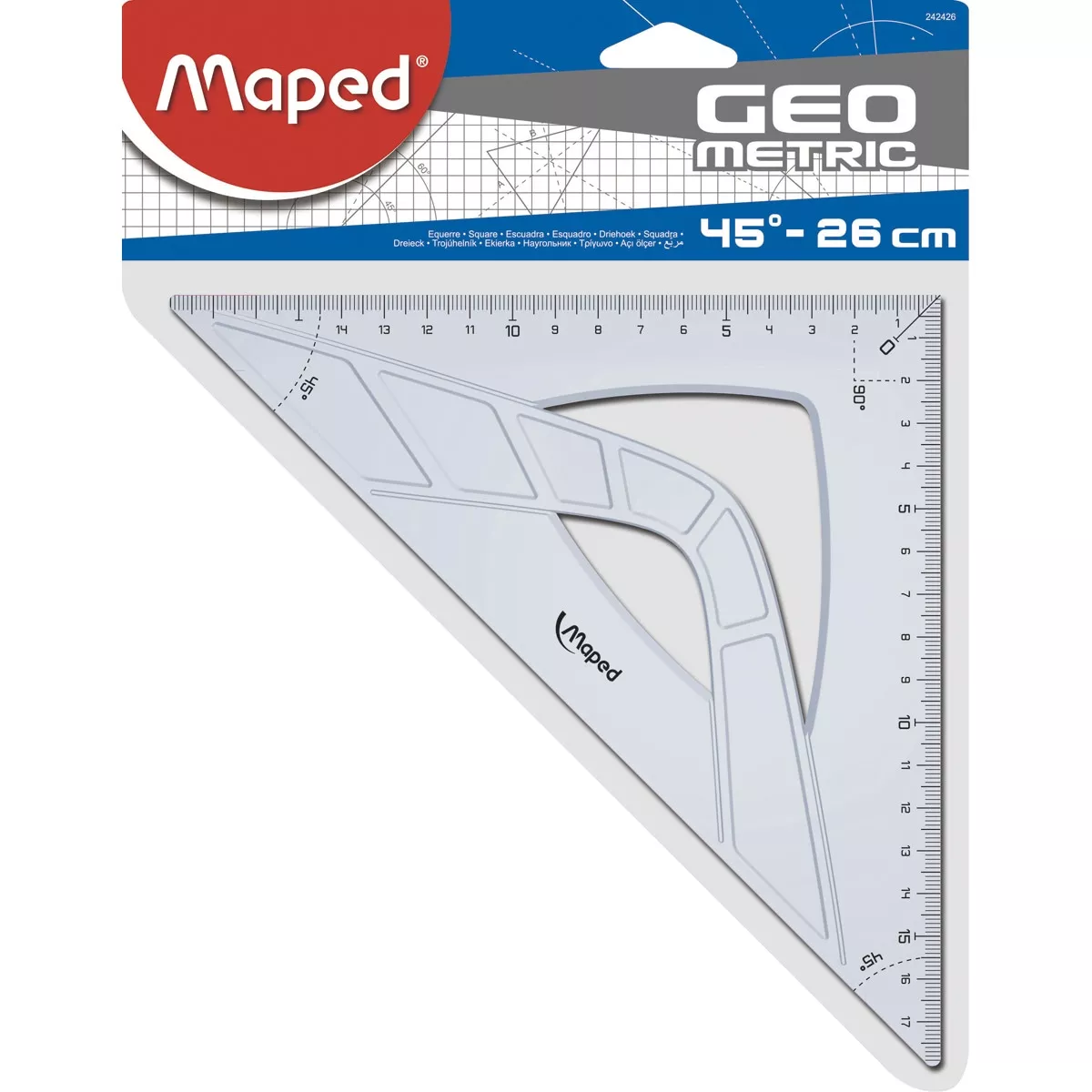 Maped - Escuadra 26 Cm Ergonómica Geometric Transparente En Oferta Maped - Escuadra 26 Cm Ergonómica Geometric Transparente Barato