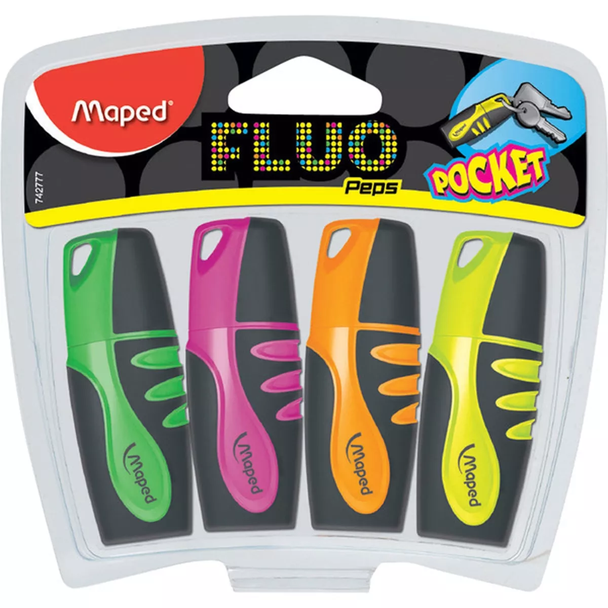 Maped - Marcador Pocket Fluo Peps 4 Colores barato