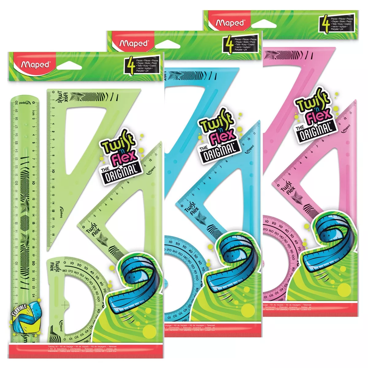 Maped - Maxi Kit 4 Piezas Reglas Flexibles Twist'n barato