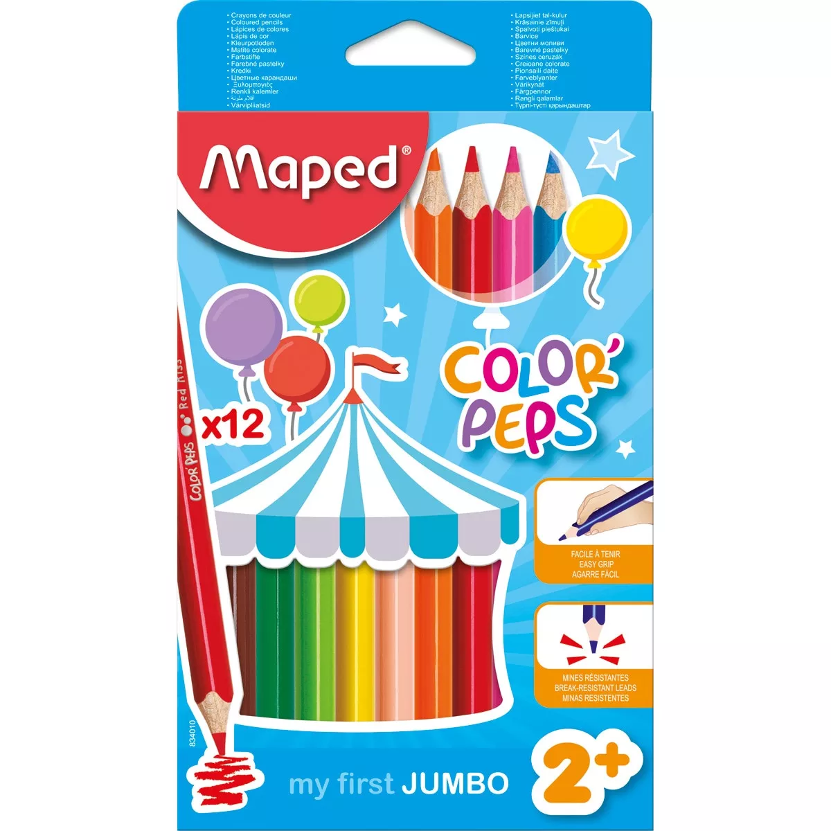 Maped - Pack 12 Lápices De Colores Color' Peps Early Age barato